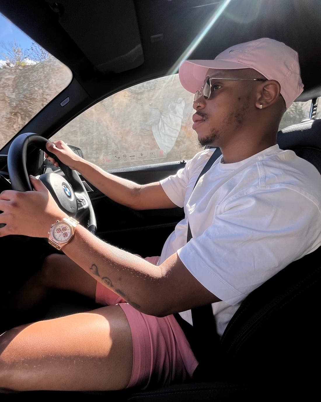 Katleho Mohlomi driving